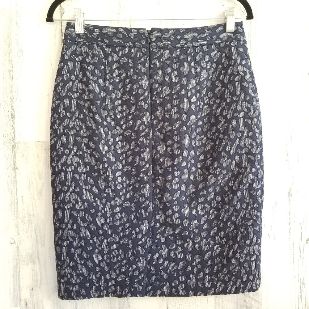 𝅺BANANA Republic Navy Burnout Skirt - Picture 3 of 7